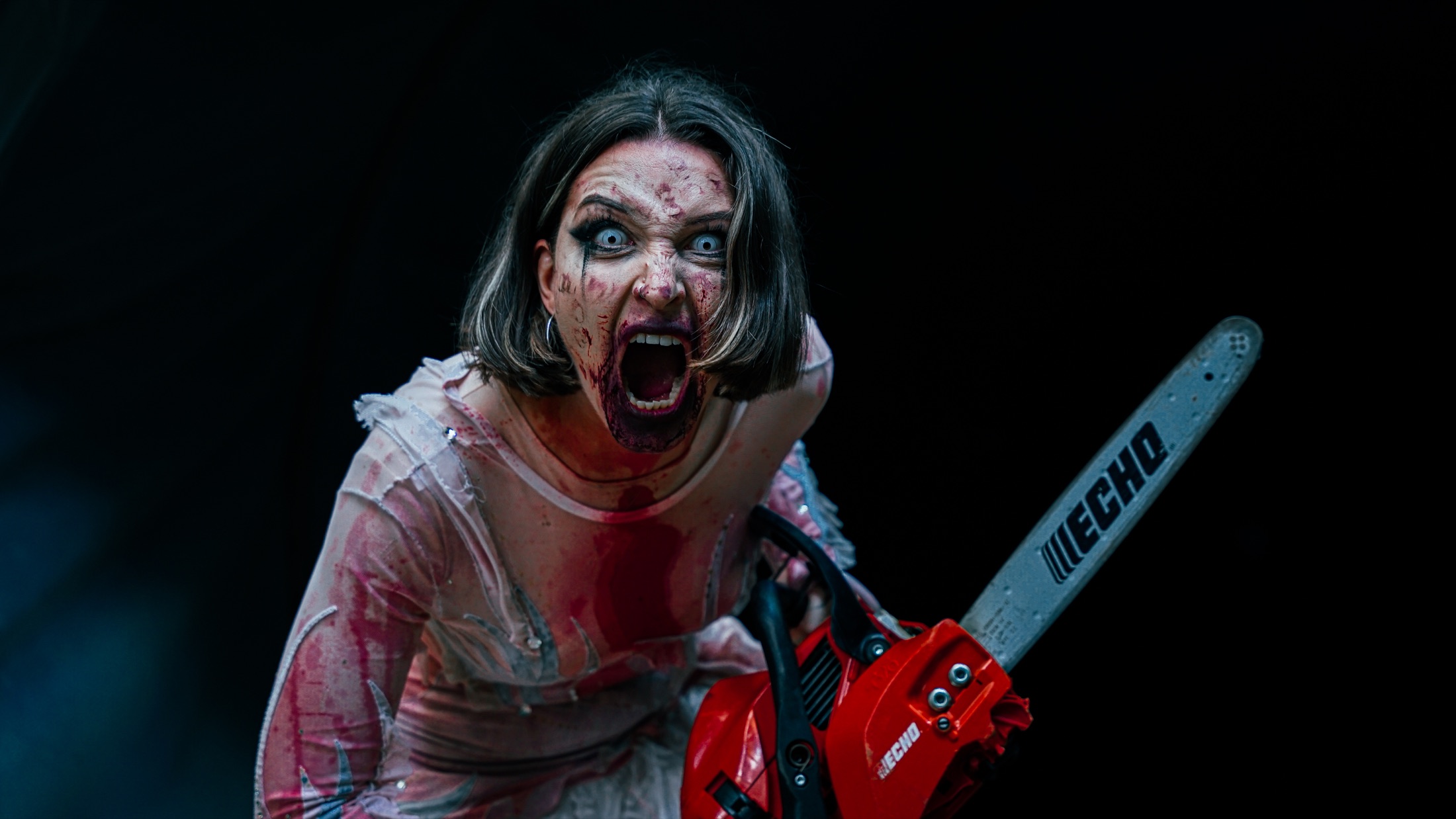 Personaje de terror en un rodaje de ficción · Film Nova Studios